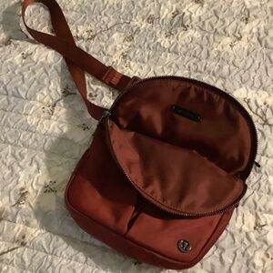 Burgandy Lululemon Festival Bag Micro 2L